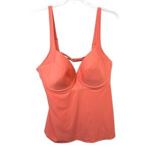 Old Navy Plus Size 4X Swim Top Coral Underwire Tankini Beach Vacation Pool‎ 1407